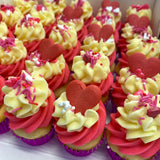 Hot Pink Love Cupcakes